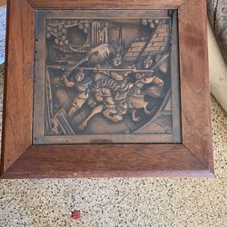 Inlaid Wood Side Table From Thailand