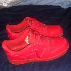 Red Air Force 1s Size 12