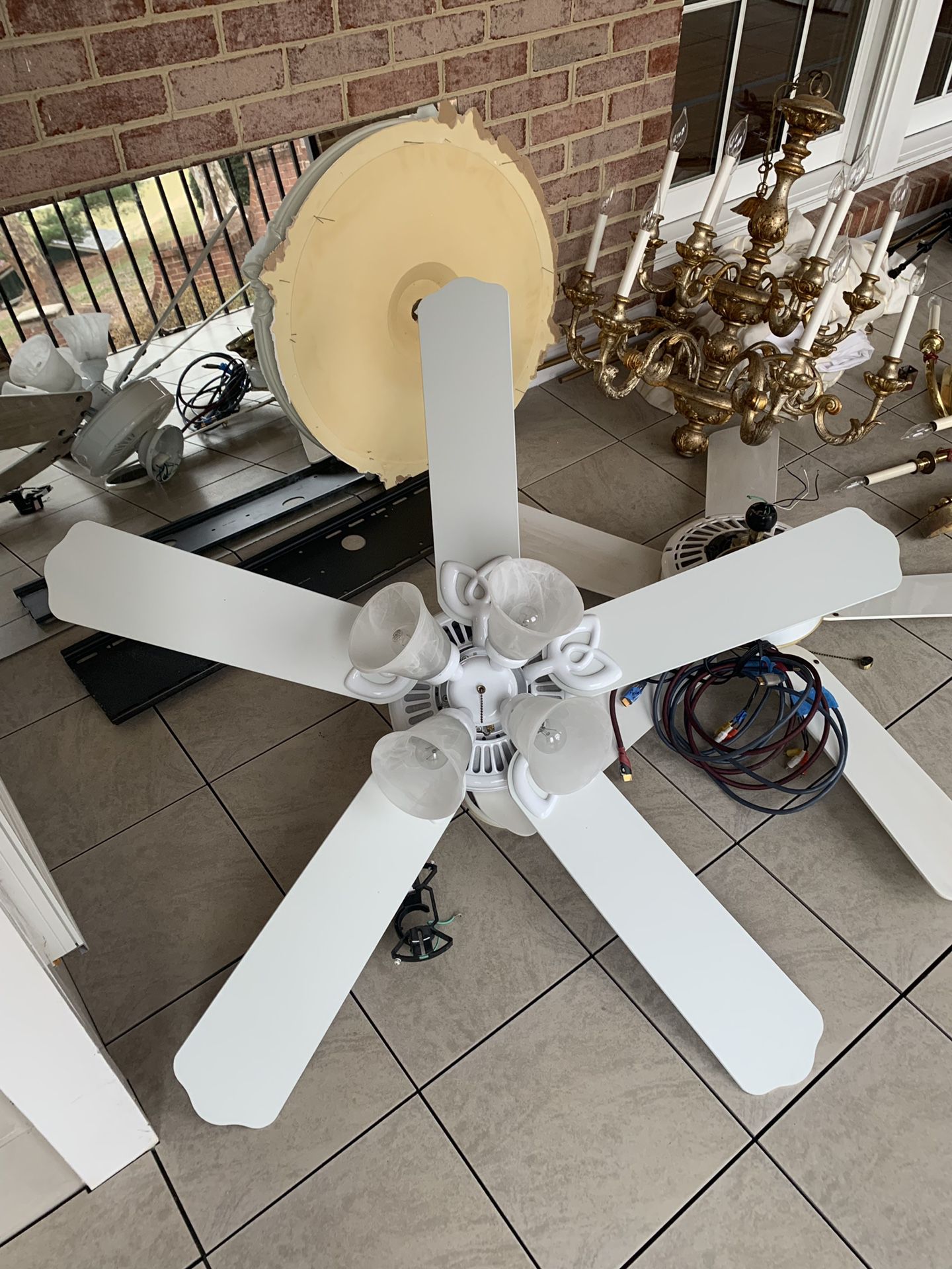 Two ceiling fans