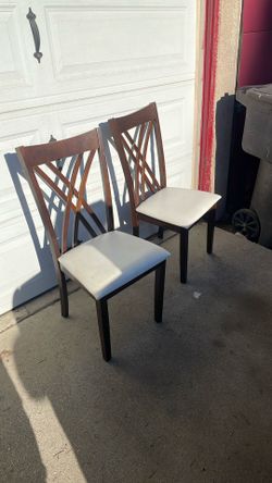 White Chairs Pair
