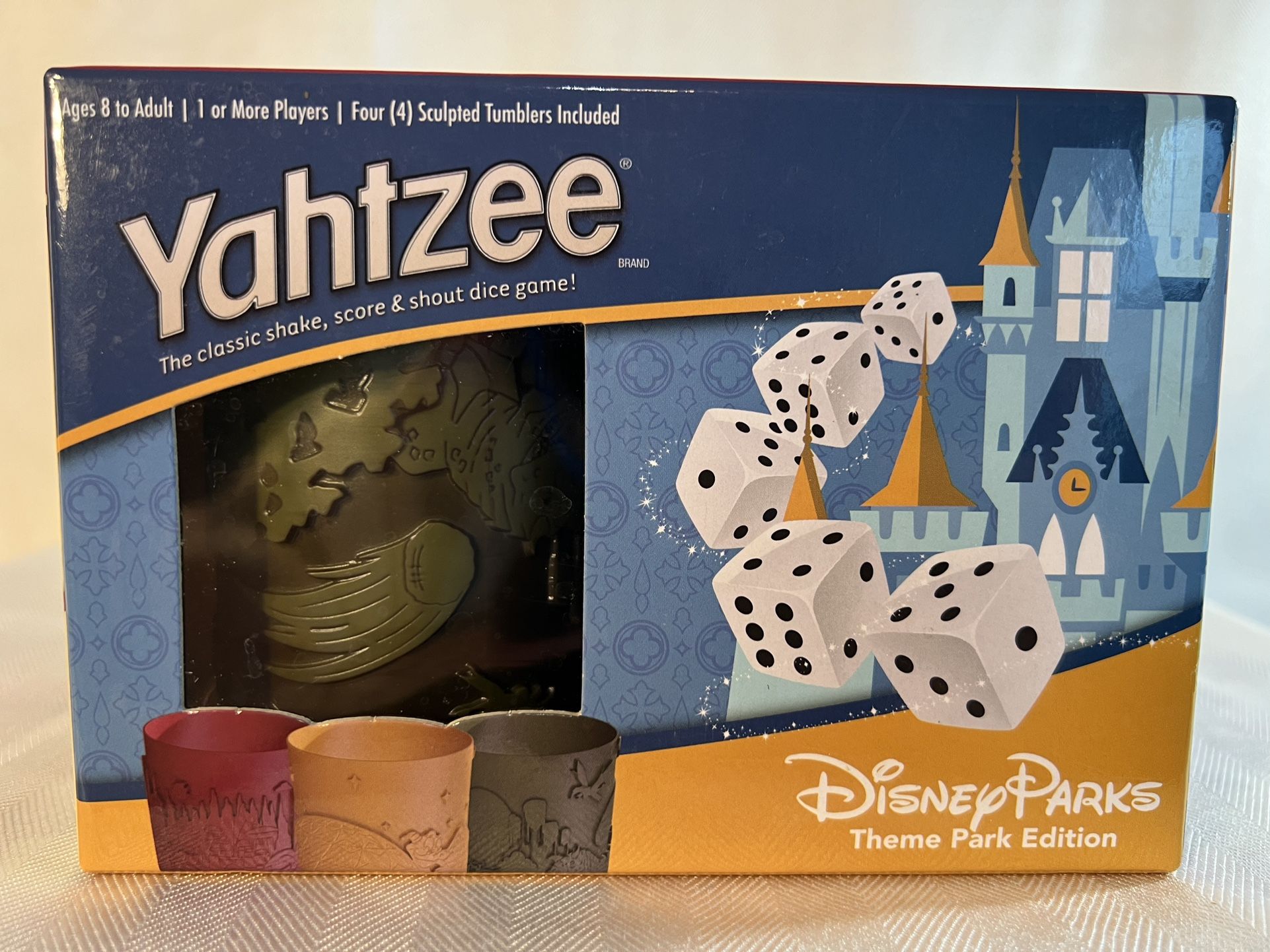 Disney Parks Yahtzee Game EPCOT Animal Kingdom Magic Kingdom Hollywood Studios