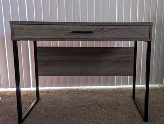 Study desk/Table, Gray, wooden and metal