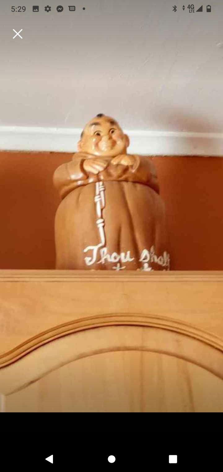 Vintage Monk Cookie Jar