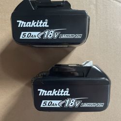 Makita 18V LXT Lithium-Ion High Capacity Battery Pack 5.0 Ah with LED Charge Level Indicator (2-Pack)
