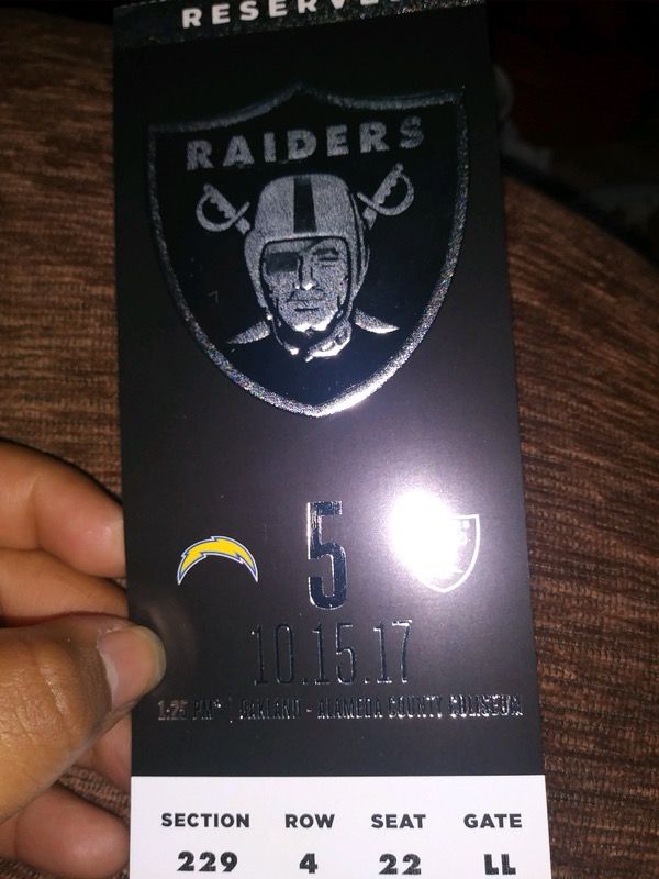Raider ticket, last minute cheap