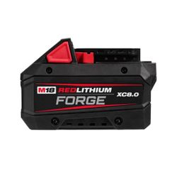 MILWAUKEE M18 18V Lithium-Ion REDLITHIUM FORGE XC 8.0 Ah Battery Pack (Model: 48-11-1881)