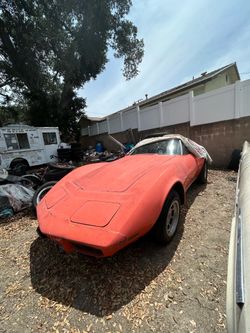 Orange corvette 1976