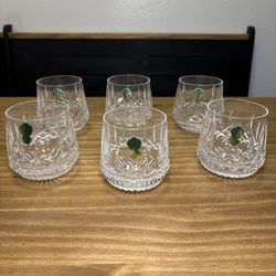 Waterford Crystal Roly Poly Tumblers Set of 6 Cut Glass Whiskey Old Fashioned