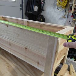 46" Long Cedar Planter.
