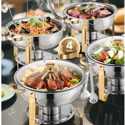 VEVOR Juego de bufé de calentador de comida, 5