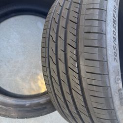 (2) Pair of Lexani tires 205/40/18
