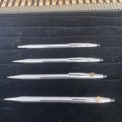 4 VINTAGE CROSS PENS and PENCILS