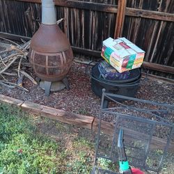 2 Different Fire Pits Wood Burners