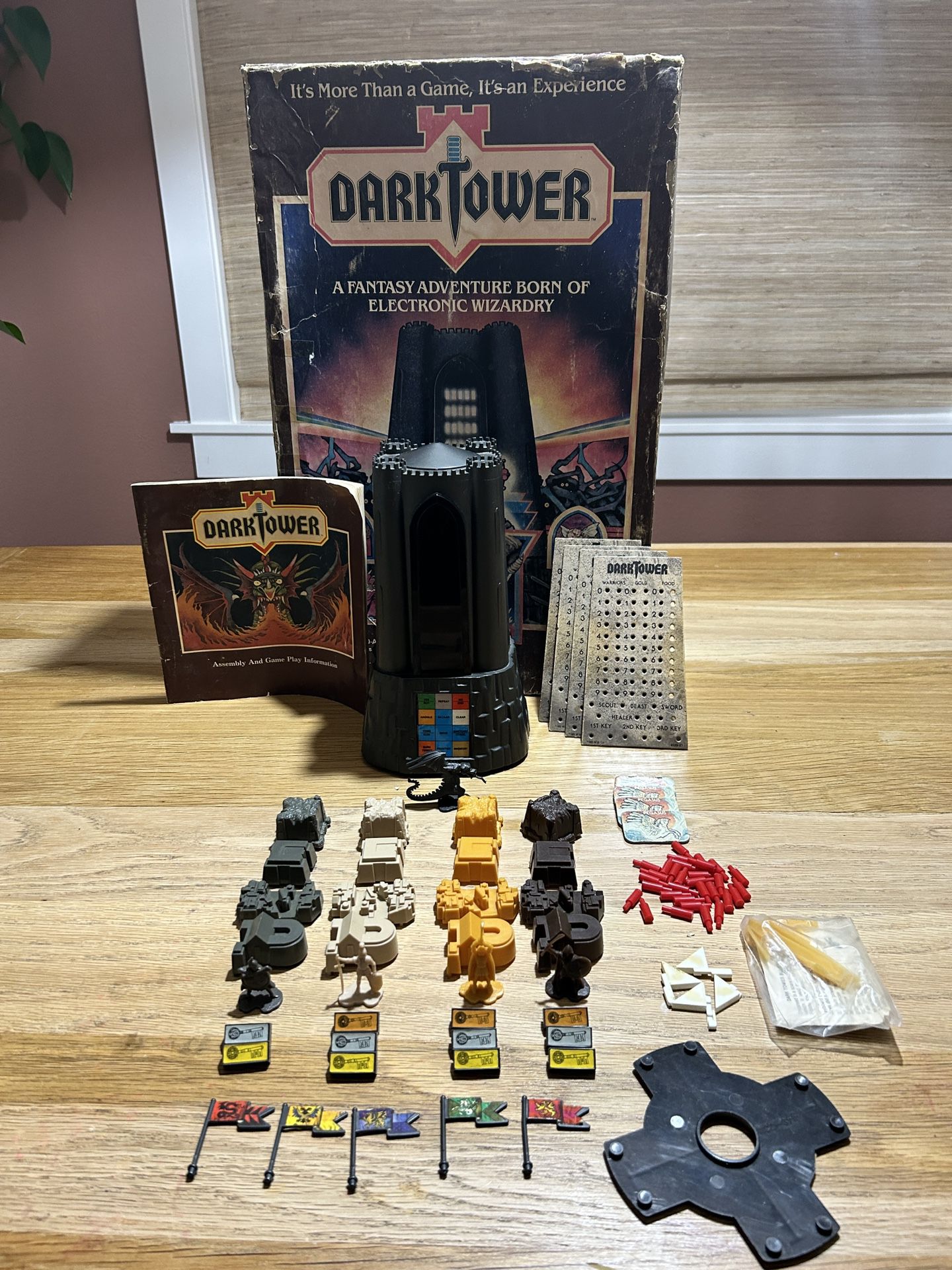 Dark Tower Board Game - 1981 - Working Tower - Rare