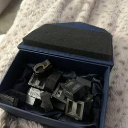 Vintage Wood Working Tools. In A Silk Vintage Box