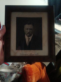 Theodore Roosevelt Autograph Photo