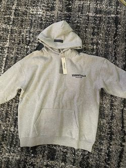 grey essential hoodie