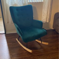 Velvet Rocking Chair
