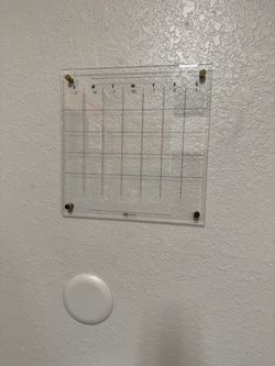 Glass calendar