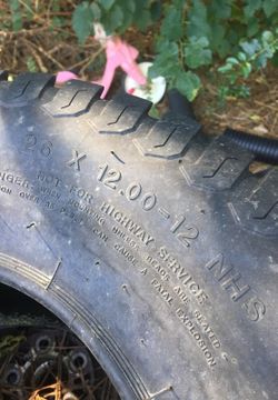 New mower tire 26x12x12