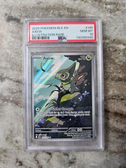 2025 POKEMON BLK EN-BLACK BOLT ILLUSTRATION RARE #145 AXEW PSA 10