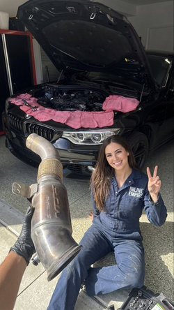 MOBILE BMW DOWNPIPE INSTL