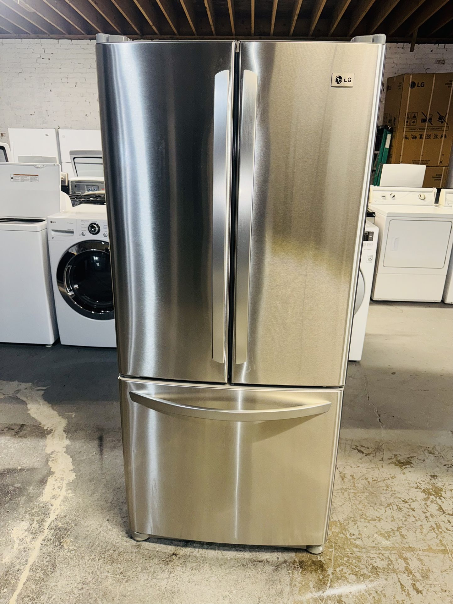 LG refrigerator stainless steel 30x67x28 one receipt for 90 days warranty