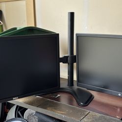 2-monitors With Dual Stand