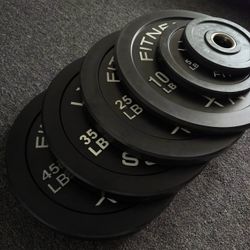 BRAND NEW OLYMPIC RUBBER WEIGHTS BUMPER PLATES SET - FREE DELIVERY 