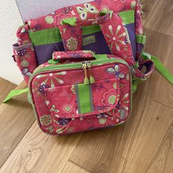 Girls Kids Backpack Lunchbox