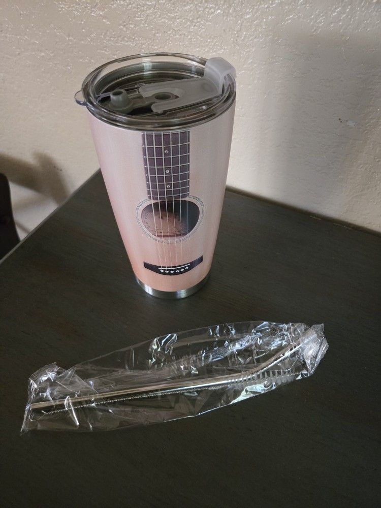 Tumbler w/Straw and Cleaning Brush