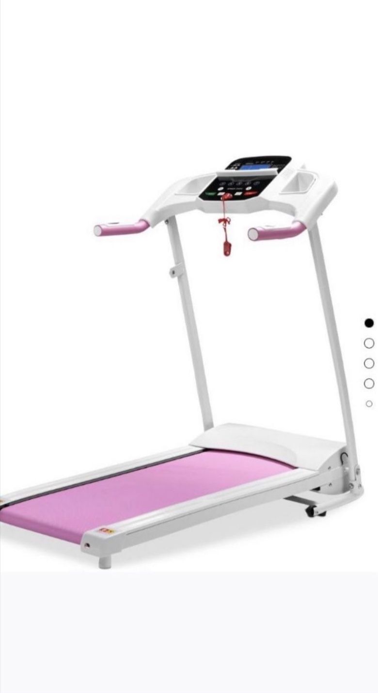 Pink Foldable Treadmill
