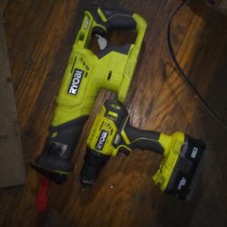Ryobi Sawzall & Drill