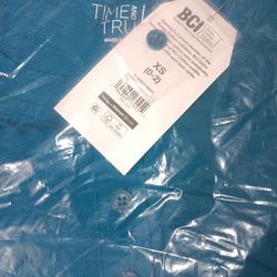 Time and Tru Women's Sleeveless Curve Hem Henley Midi Dress