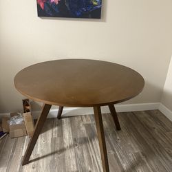 Round Solid Wood Dining Table