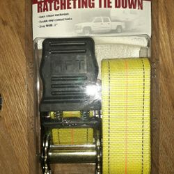 Ratcheting Tie Down.