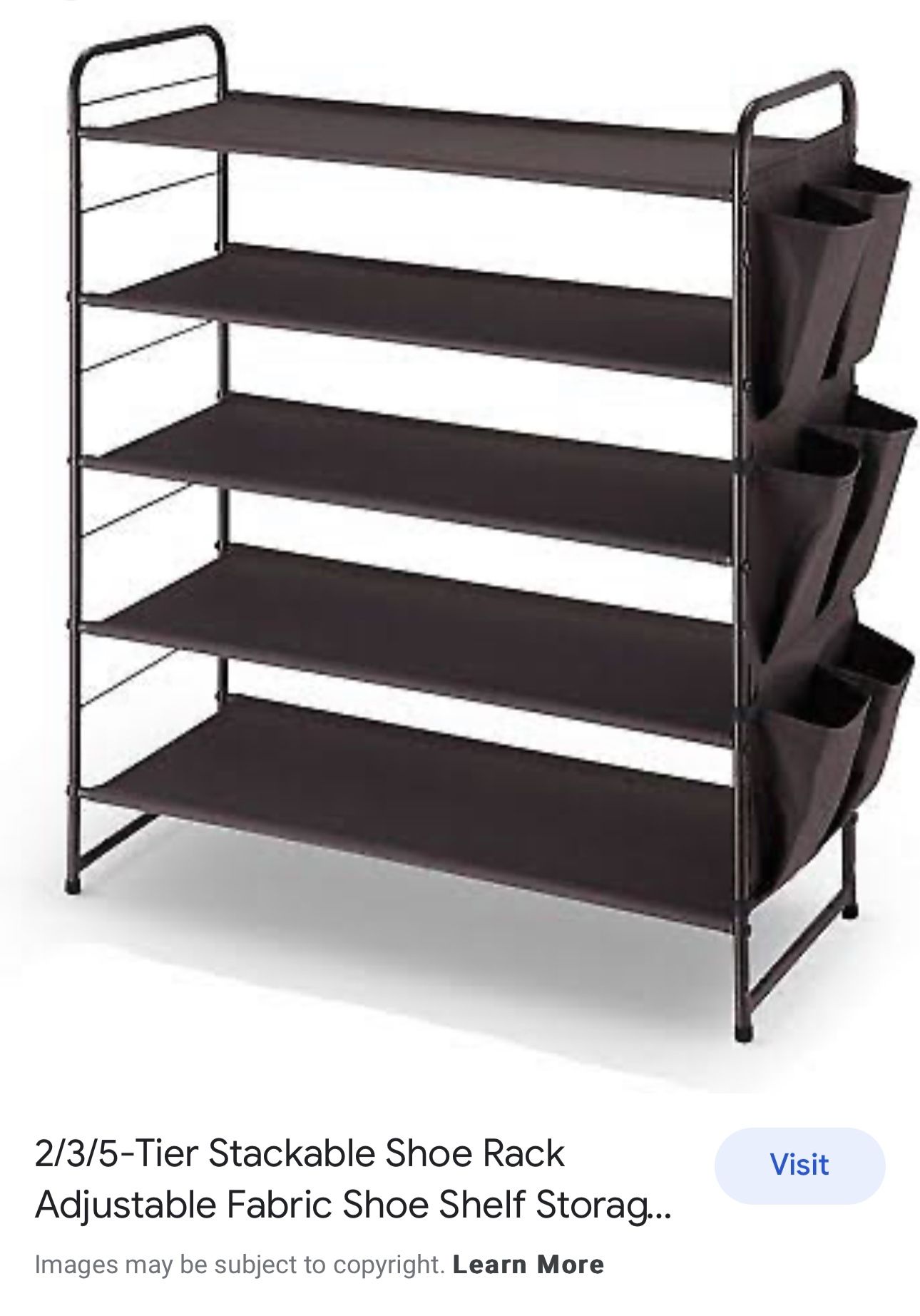 2/3/5-Tier Stackable Shoe Rack