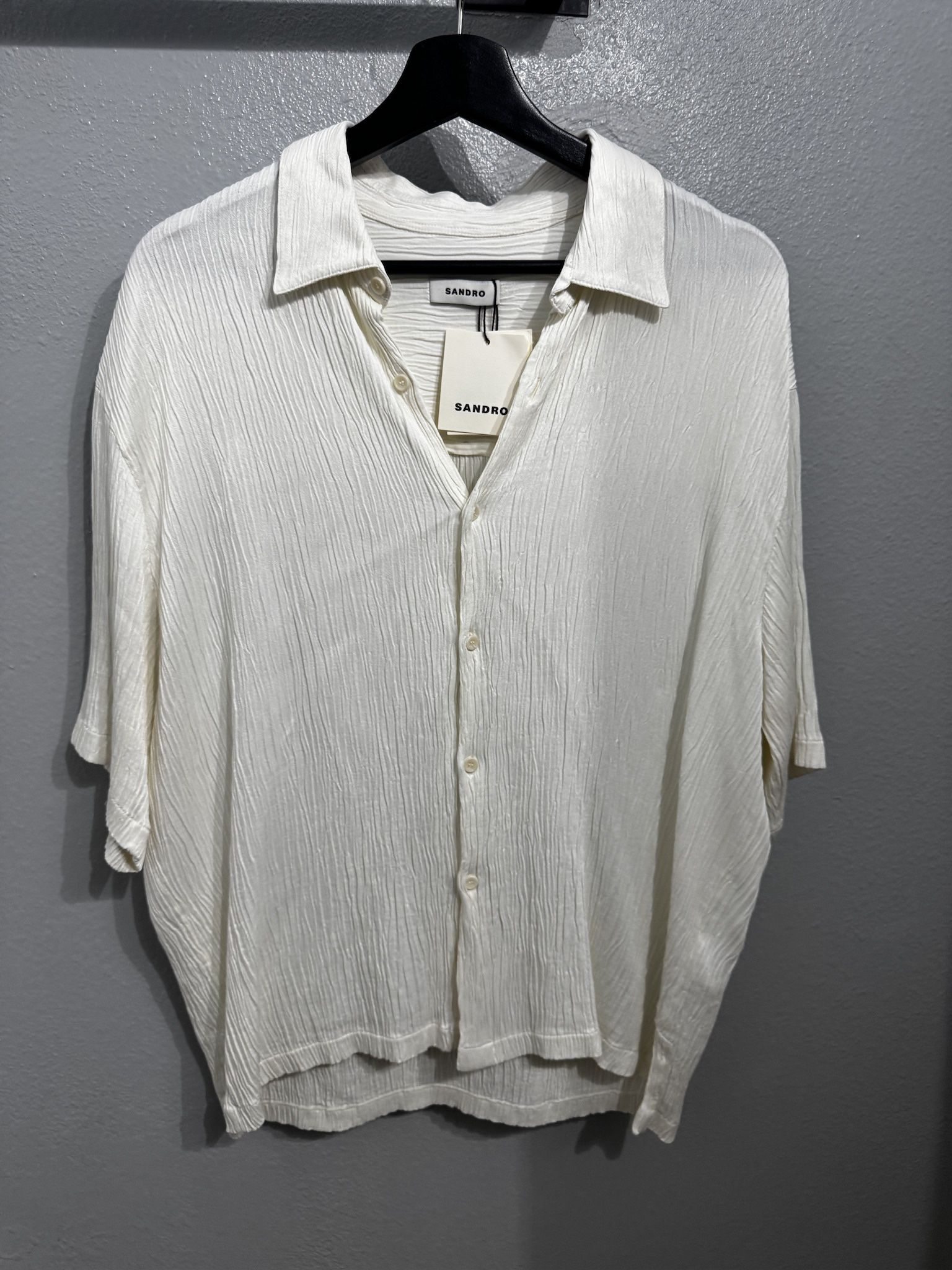 Sandro Men’s Pleated Shirt