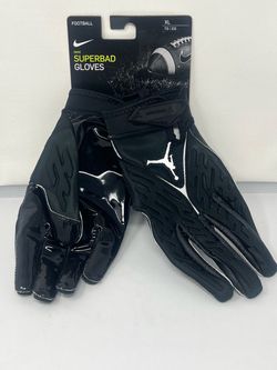 Nike Jordan Superbad 6.0 Football Gloves Black White Mens Size XL DX4476-091 New