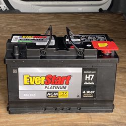 Car battery NEW EverStart Platinum H7 