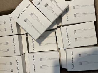 iPhone & Android Fast Charging Cables Type C To Lighting & Type To Type C.