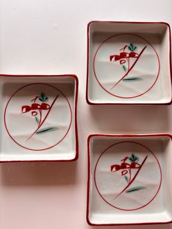 Set of 6 Japanese Ceramic Dishes