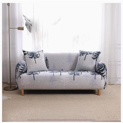 Sofa Cover And 2 Pillow Covers, New, 92-72 Inches