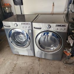 LG WASHER AND ELECTRIC DRYER 