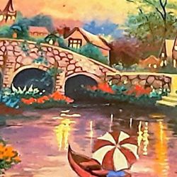 Hand Painted Oil Painting Porcelain Trinket Box Covered With Gorgeous Paintings