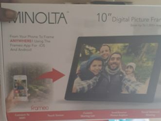 Minolta pictures frames 10inch screen Bluetooth