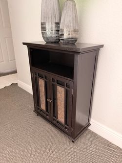 Two-Door Floor Cabinet in Dark Espresso
