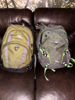 Two High sierra backpacks in excellent condition.
