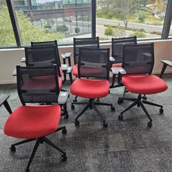 Red And Black Office Chairs 