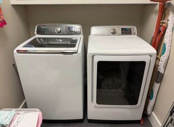 Samsung SmartCare Front Load Dryer and Top Load Washer